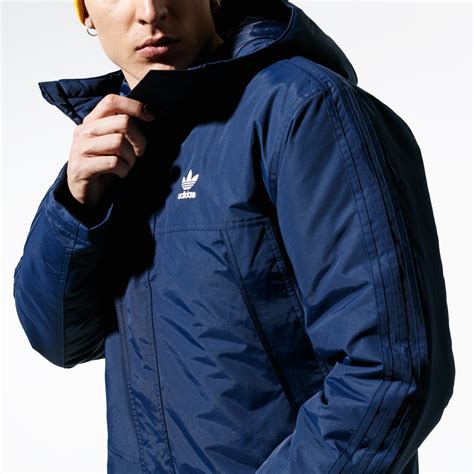 wetterjacke herren adidas blau|blaue Winterjacken für Herren .